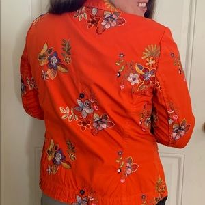 JOHNNY WAS Embroidered Floral Jacket
